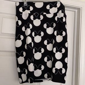 Disney Lularoe Mickey Cassie Skirt Sz L